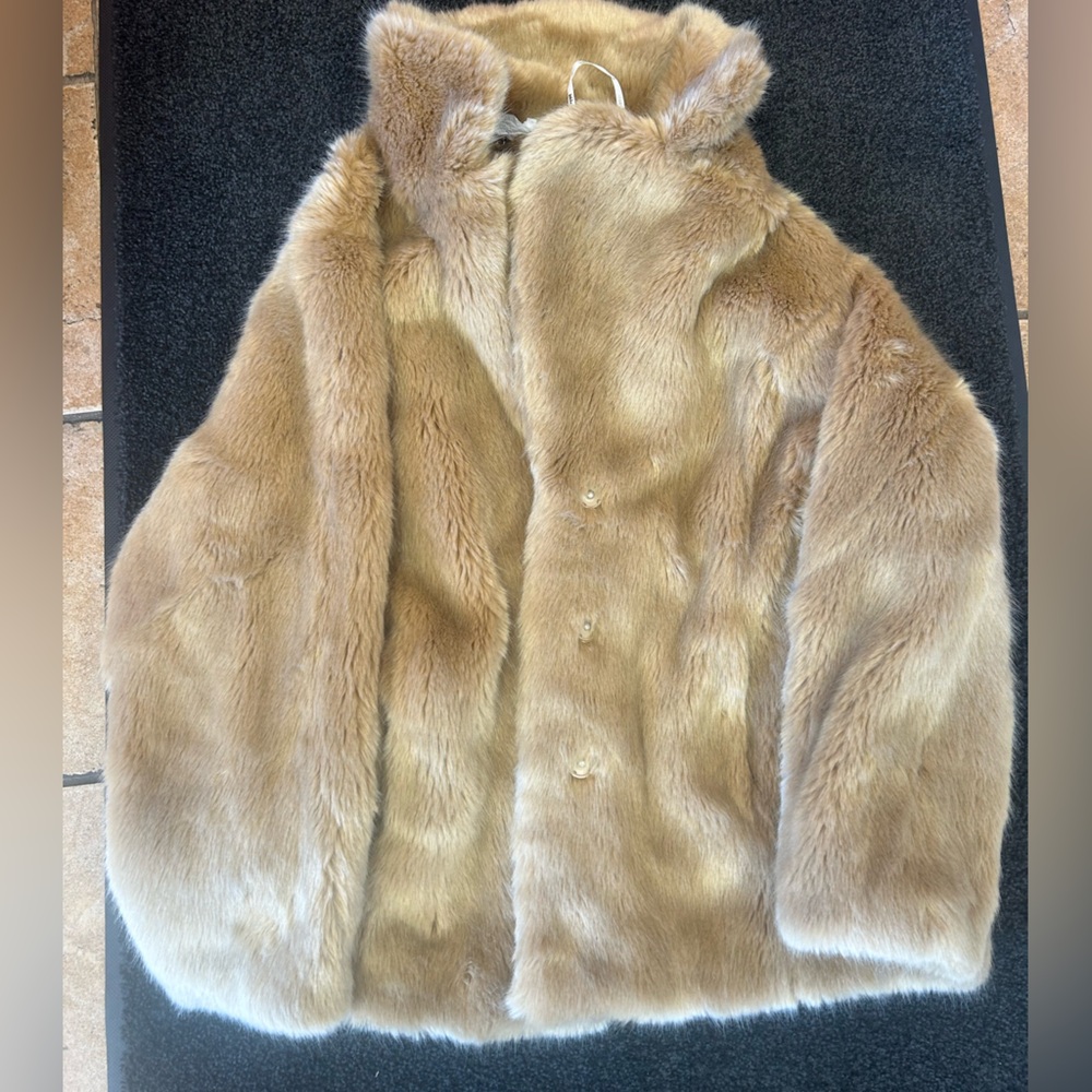 Luxurious Faux Fur Coat Brand New